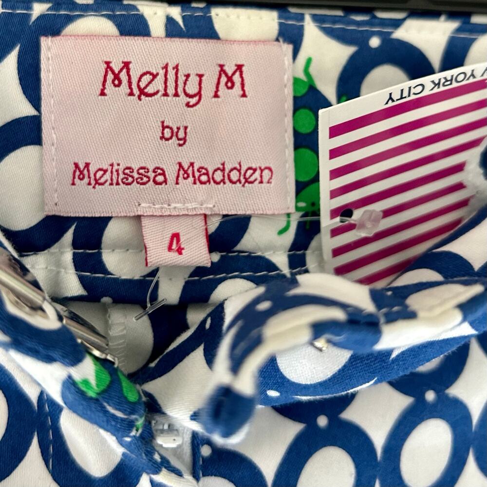 New Melly M Melissa Madden Ladybug Bermuda Chino Shorts maximalism golf Size 4 - Picture 7 of 10